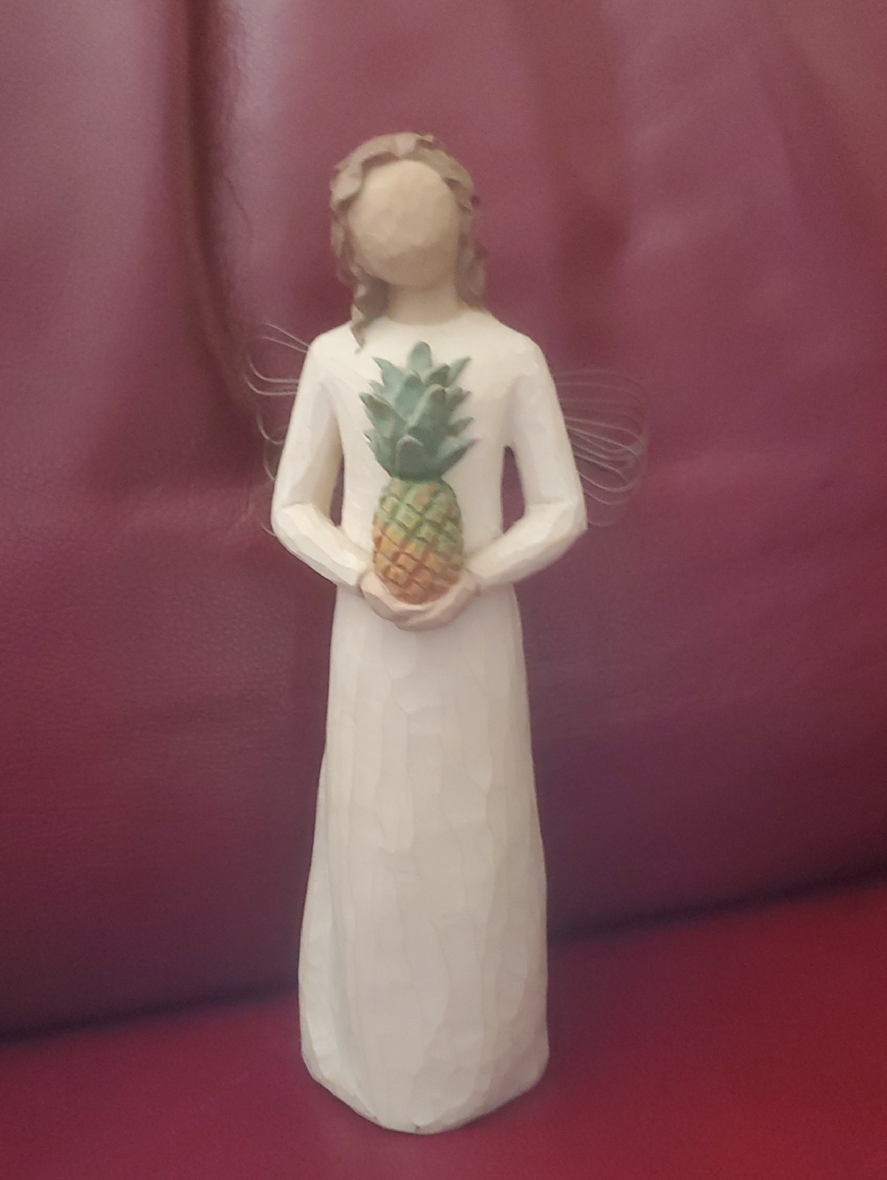 Willow Tree Angel Girl with Pineapple